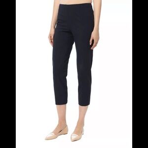 NWT Piazza Sempione navy blue Audrey cigarette crop capri pants